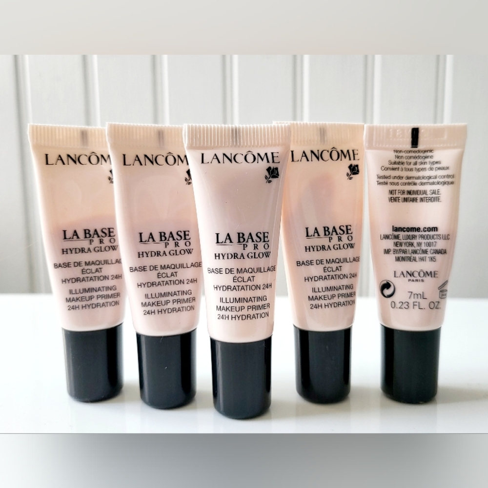 5x Lancome LA BASE PRO HYDRA GLOW Illuminating Makeup Primer (0.23 oz ea)